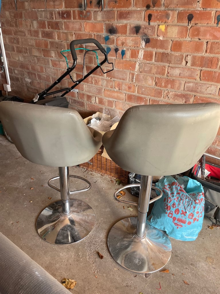 Pair of grey bar stools - great price! 