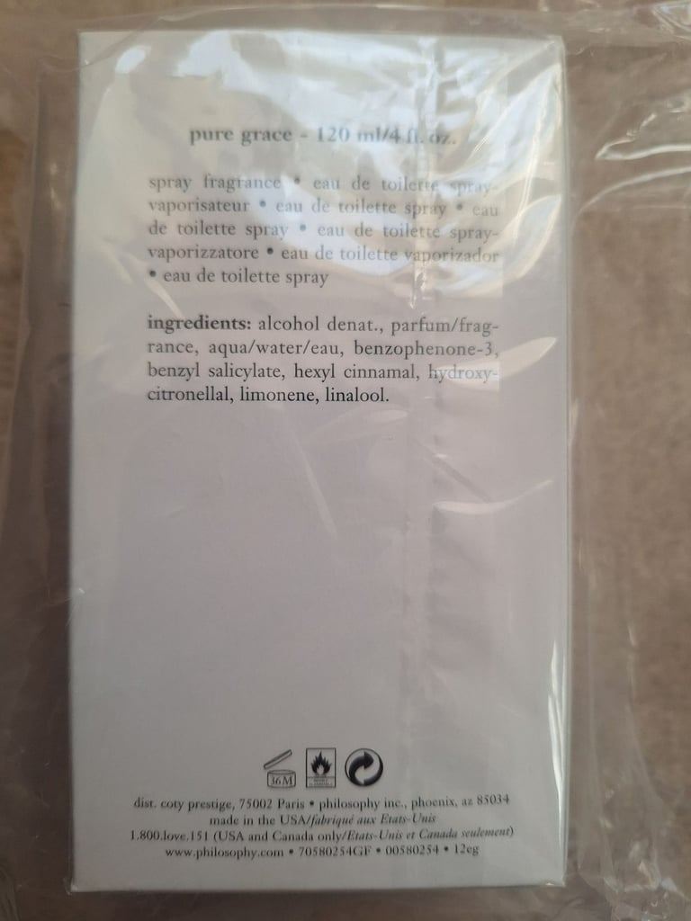 NEW Pure Grace For Her Eau De Toilette 120ml