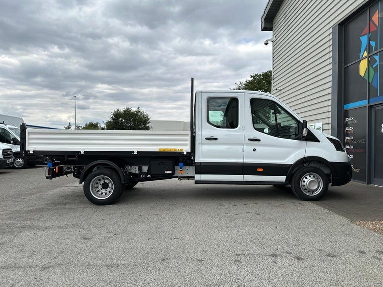 75 Reg, Ford Transit L3 Double Cab Steel Tipper, Tow Bar