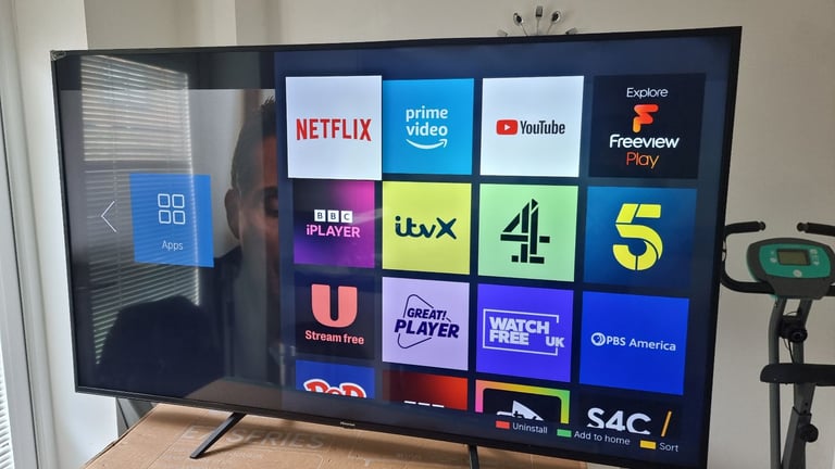HISENSE 65 INCH SMART 4K UHD HDR LED TV WITH WIFI, FREEVIEW & FREESAT HD 