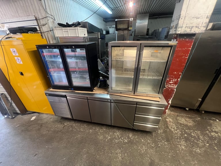 Commercial under-counter glass bar fridge for restaurant bar cafe shop 