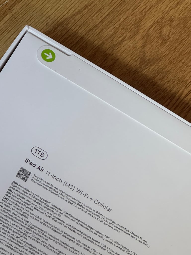 image for Brand new sealed iPad Air 11 M3 1TB Wifi And Cellular