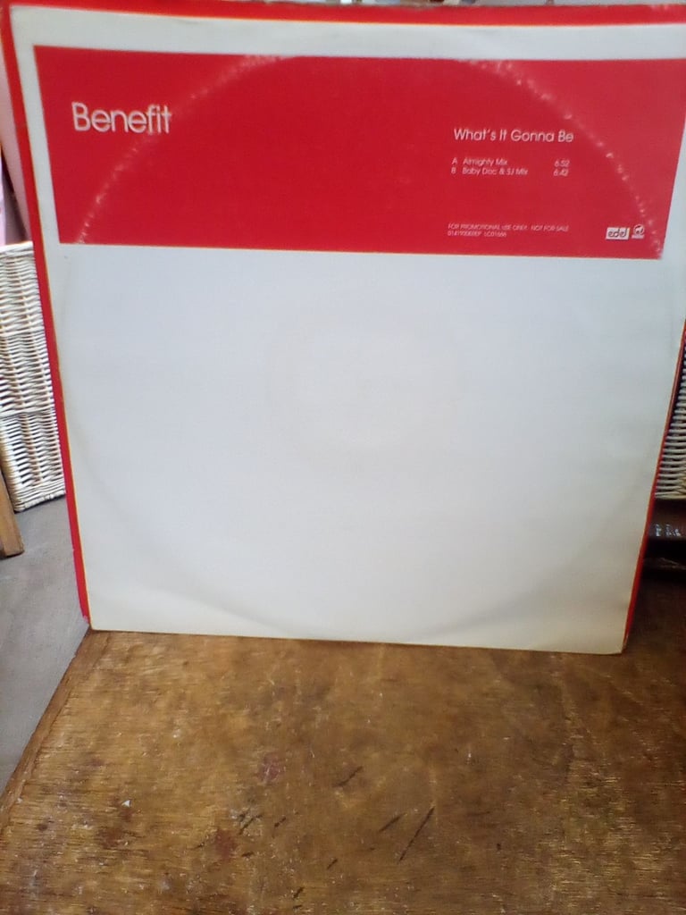 image for Benefit, What's It Gonna Be,. 12 inch vinyl EP,.