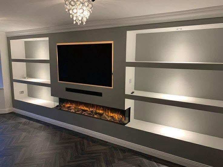 Media wall TV stands