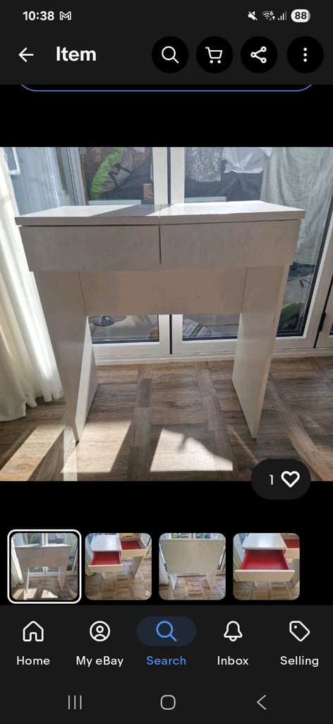 image for Dressing table ikea brimnes