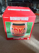 Donkey Kong cookie jar with original box.