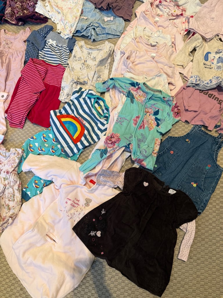 3-6 months baby girl bundle 50 items postage inc.