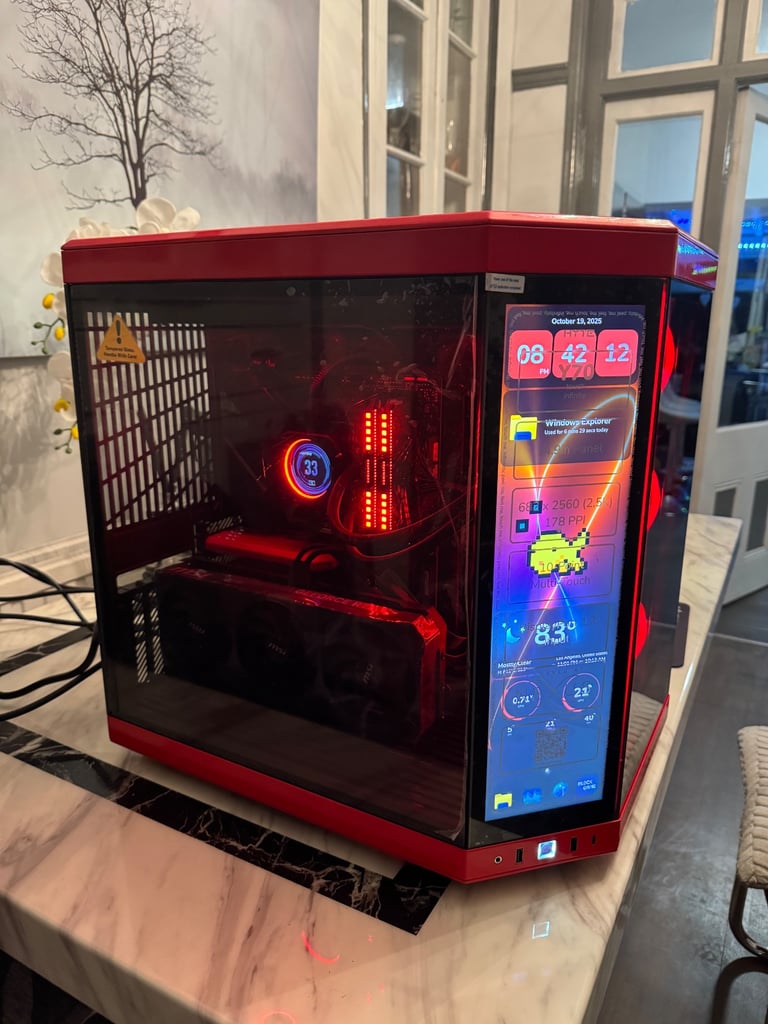 Brand new complete gaming pc 14900k/RTX5070ti/Hyte Y70 Touch/water cooling/ddr5 32gb/2tb/monitor