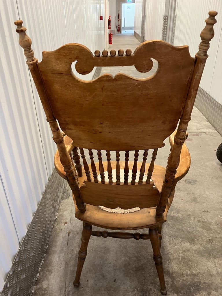 Vintage High Back Armchair 