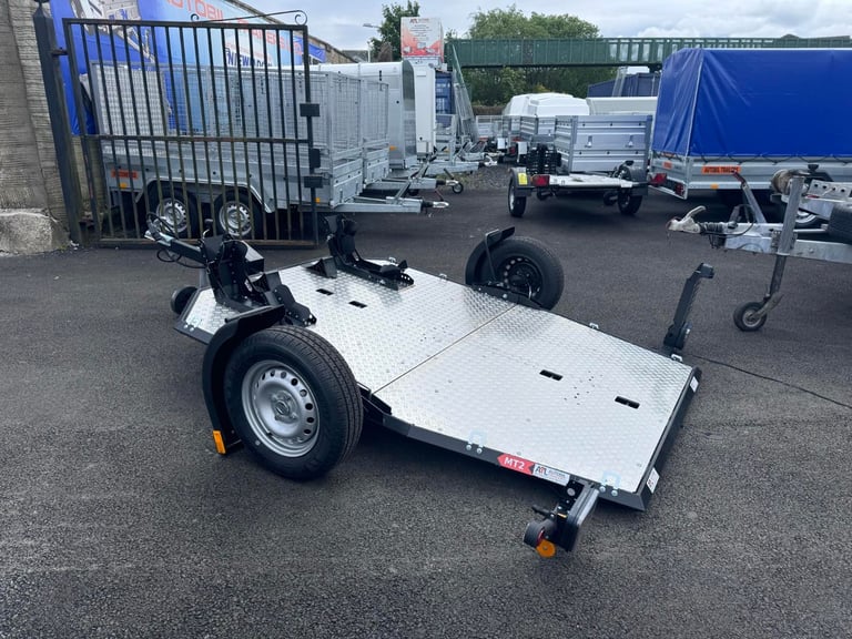 Brand new Lorries motorcycle/ motorbike trailer foldable tiltbed 750kg