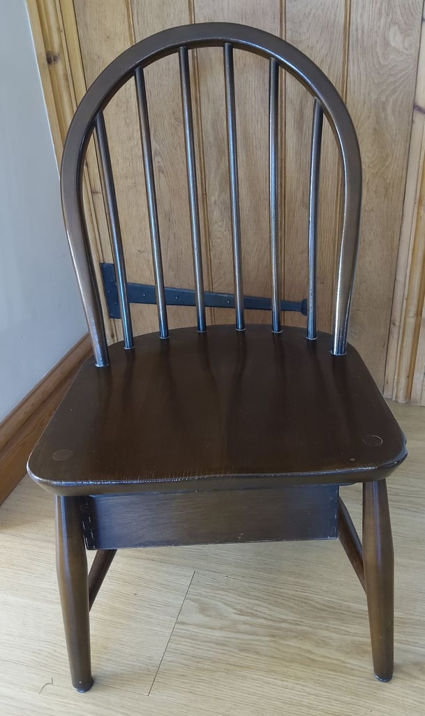 image for Vintage Ercol 1950's / 1960's Nursing Chair with Drawer 