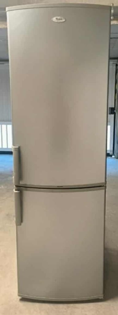 silver fridge freezer, can deliver