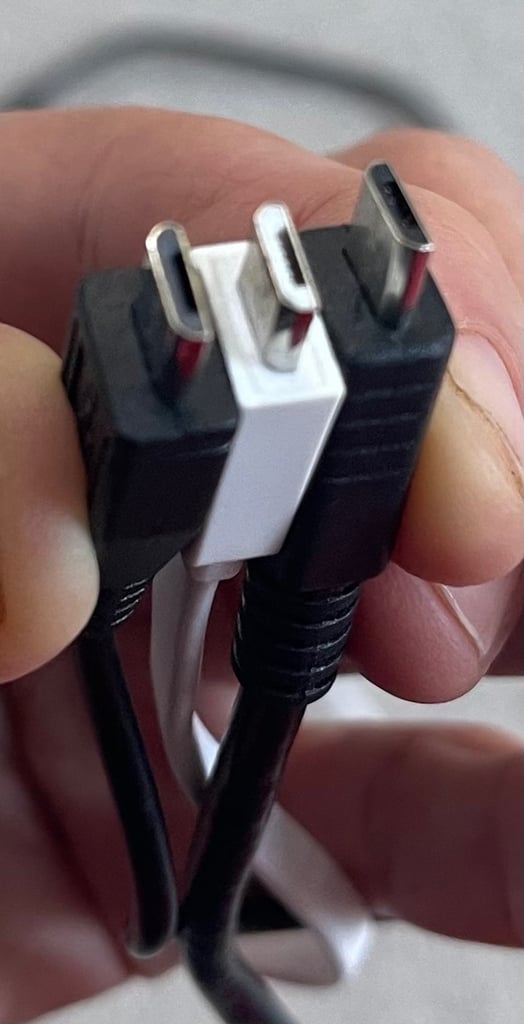 3 micro USB cables suitable for android phones, powerbanks and more