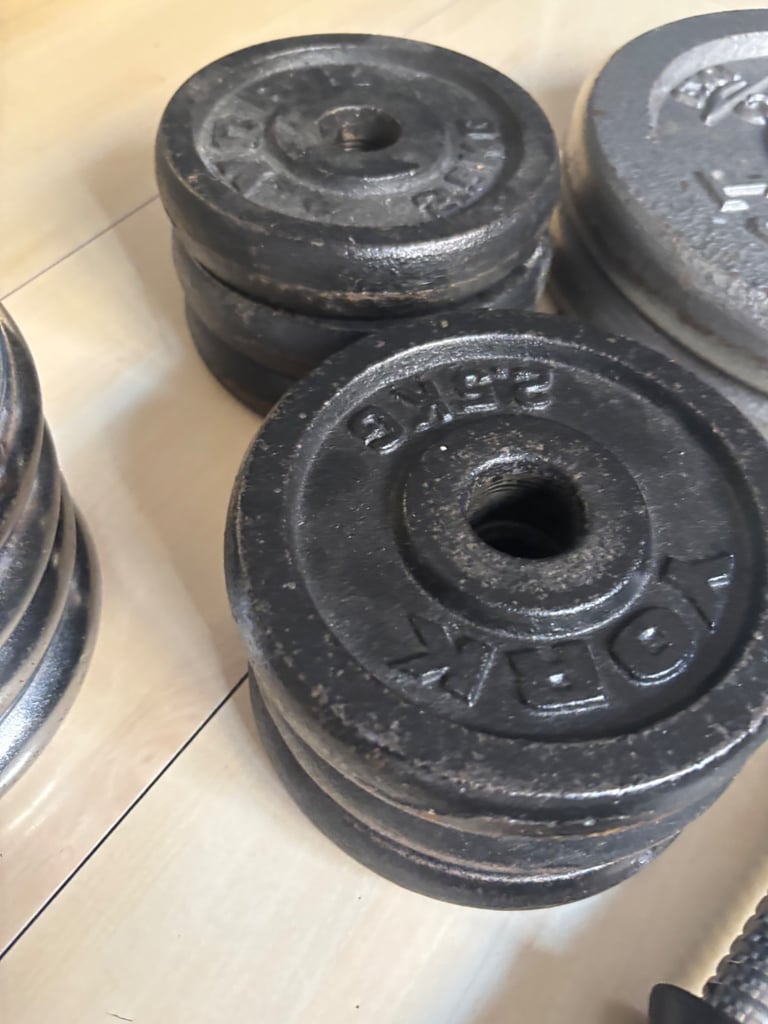 Home Gym Bundle – Bench, Weights, Dumbbells & EZ Curl Bar