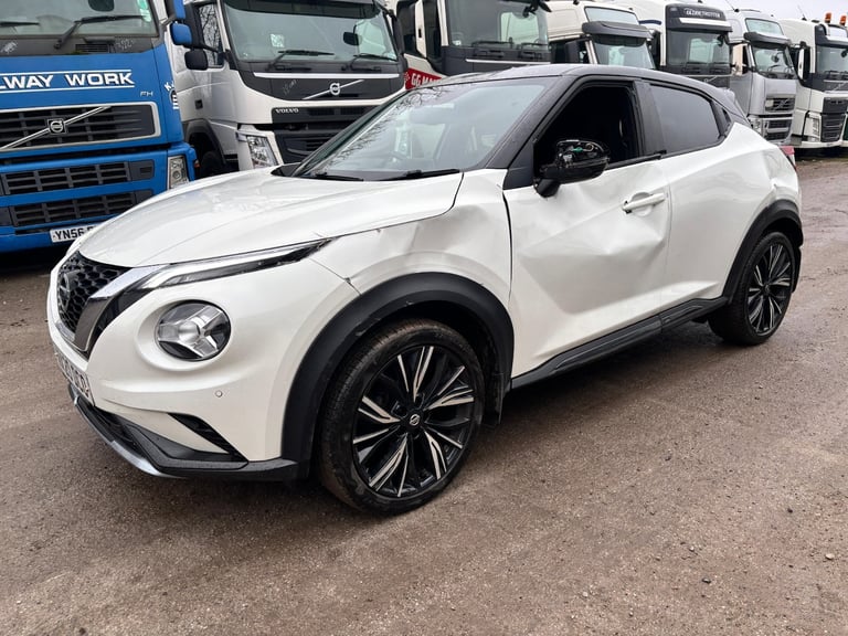 2020 NISSAN JUKE TEKNA + DIG T 1.0 PETROL WHITE  SUV DAMAGED SALVAGE 