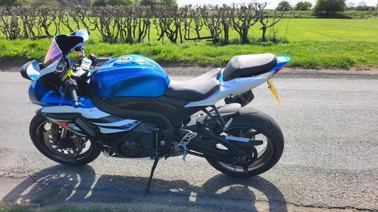 2014 14 SUZUKI GSXR 1000 L4 GSXR1000 SUPERBIKE SPORT BLUE  WHITE HPI CLEAR