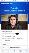 SOLD OUT Micky Flanagan Tickets Newcastle Upon Tyne 21/2/23