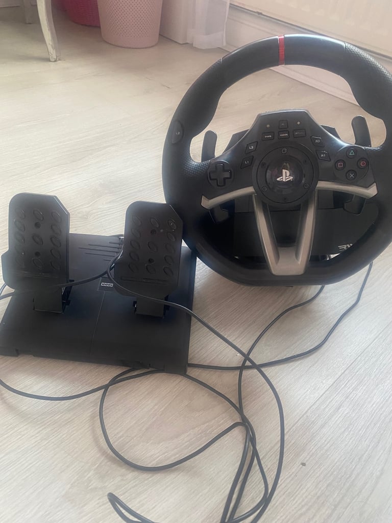 PlayStation wheel and pedal 