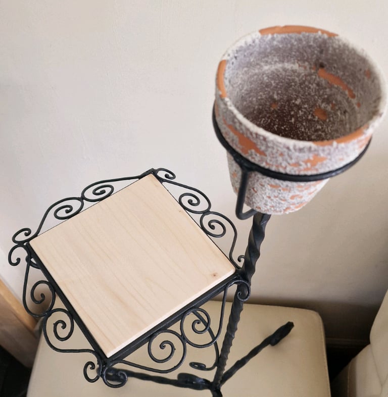 Ornate decorative plant shelf