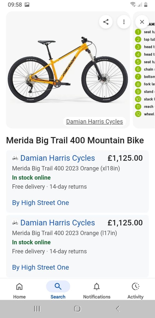 Merida bike 2023