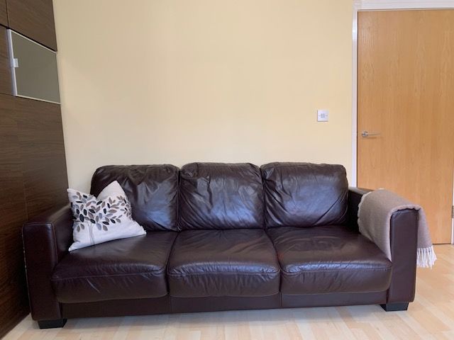 Leather Sofa bed 3 seaters