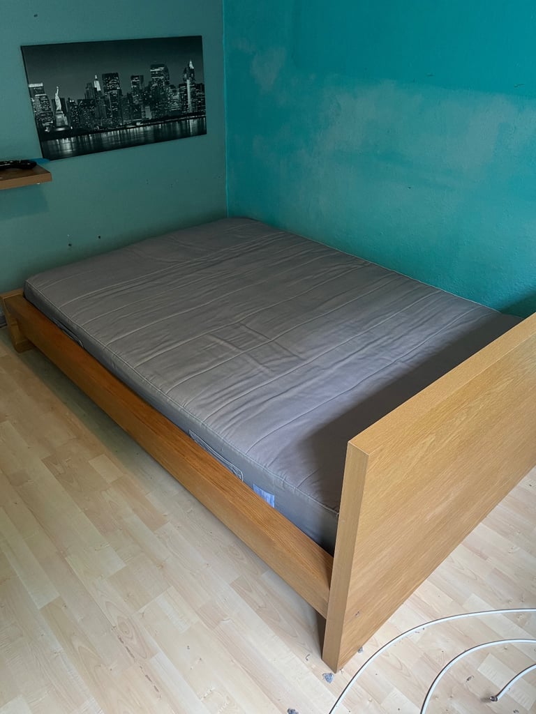 image for IKEA Malm Double Bed 