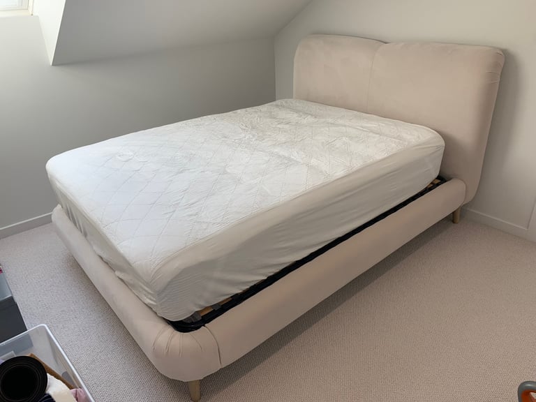 Beautiful Upholstered Double Bed