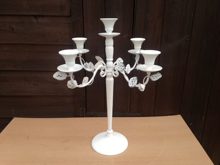 image for Candelabra 5 arm metal candle holder