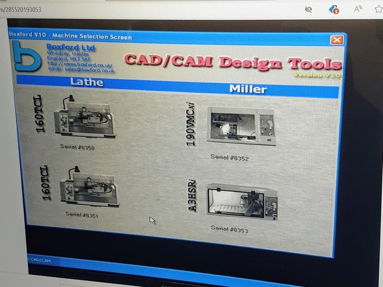 CNC Boxford 190 vmc xi Mill