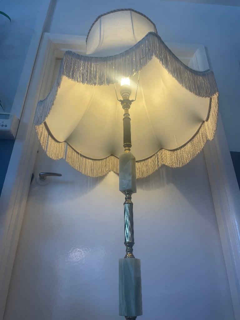 vintage marble lamp
