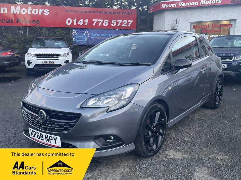 2018 Vauxhall Corsa 1.4i ecoTEC SRi VX Line Nav Black Euro 6 3dr HATCHBACK Petrol Manual