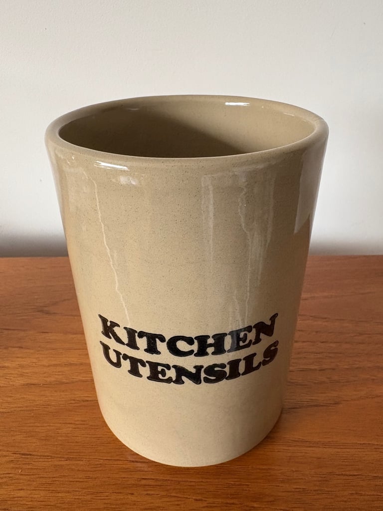 image for Vintage Pearson’s of Chesterfield,  Stoneware Utensil jar