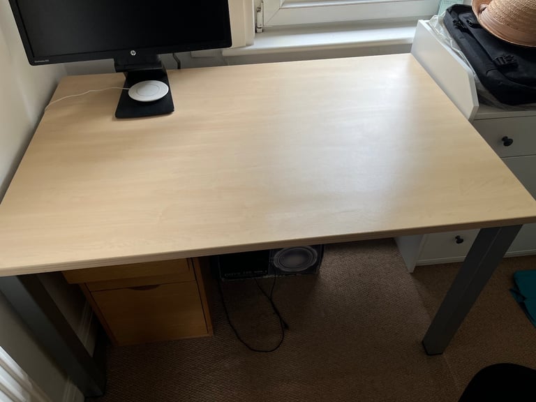 Professional Desk/ Workstation and adjustable office chair.