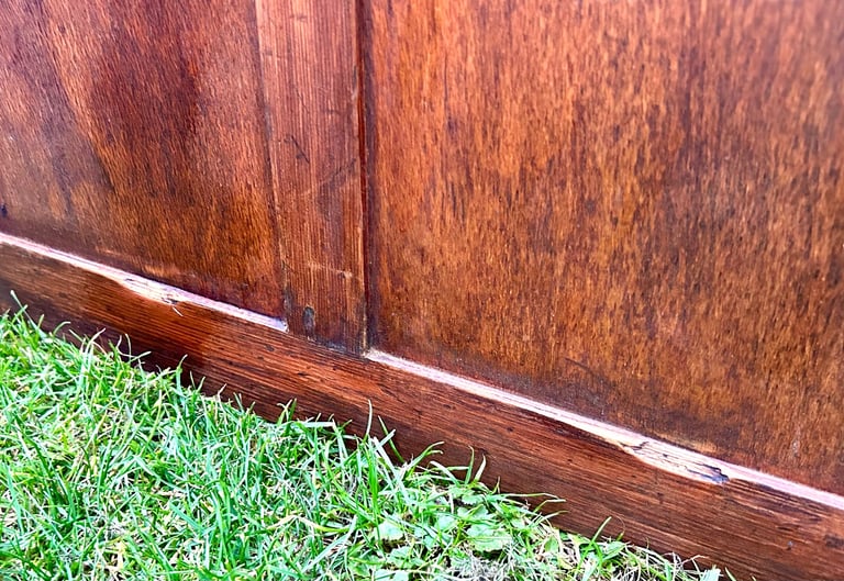 Pair 1950s two drawer filing cabinet bedside wooden desk industrial antique vintage library office