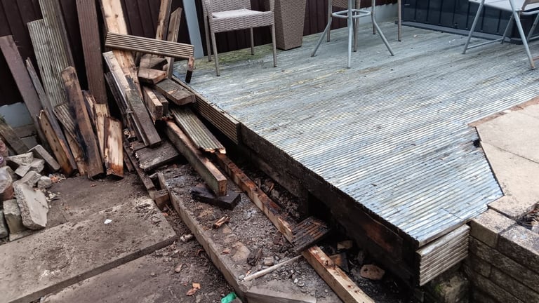image for Old decking, scrap wood, firewood, free