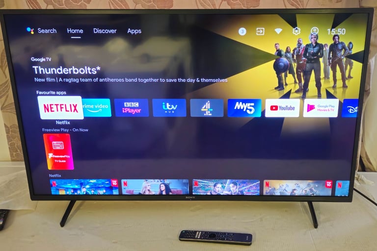 Sony Bravia 50 inch smart 4k ultra HD led TV with remote 