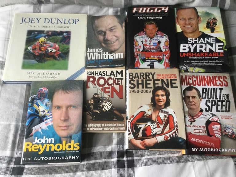 image for 8 Motorcycle Racing Legend Books 