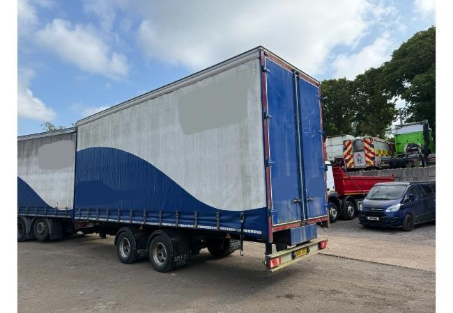 Adcliffe 25ft Curtainside Body Tandem Axle Draw Bar Trailer 