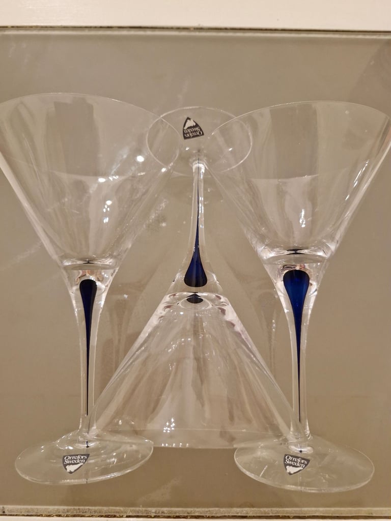 image for Orrefors martini glass 25cl x 3
