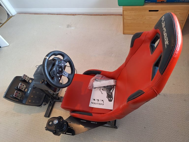 Gaming chair, pedals, wheel etc