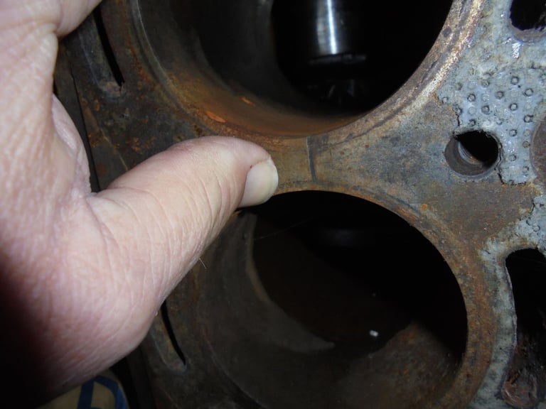 Triumph Stag block, crank, jackshaft.