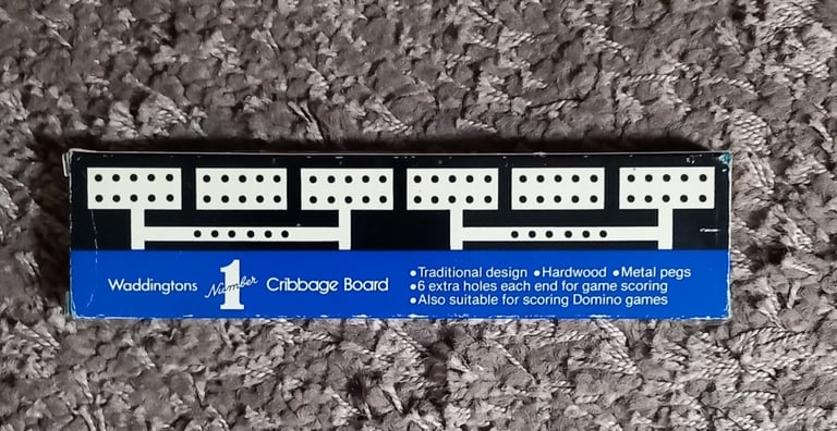 Cribbage Board. 9"x 2.25" approx 