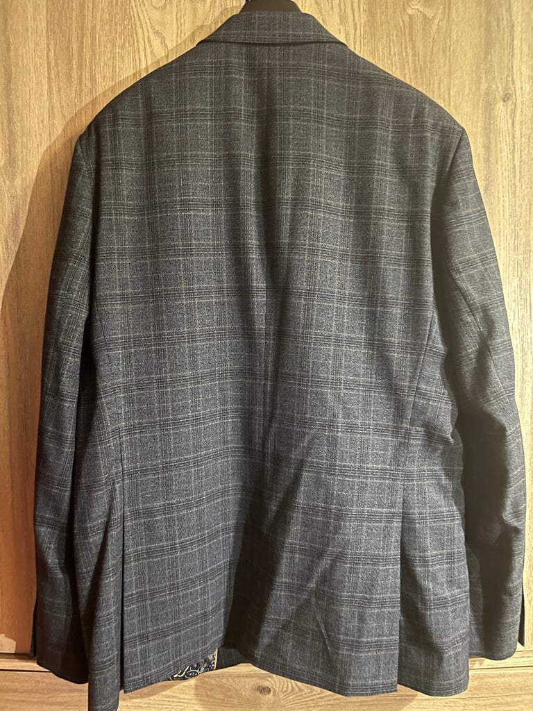 Russet Check Tailored Fit Suit Jacket