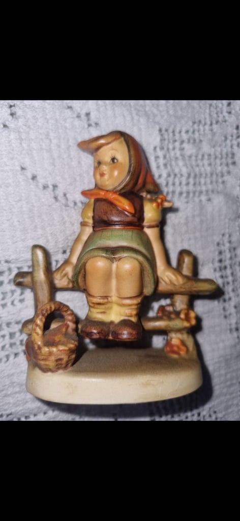 image for Hummel Figurine Girl on a Gate 9cm 