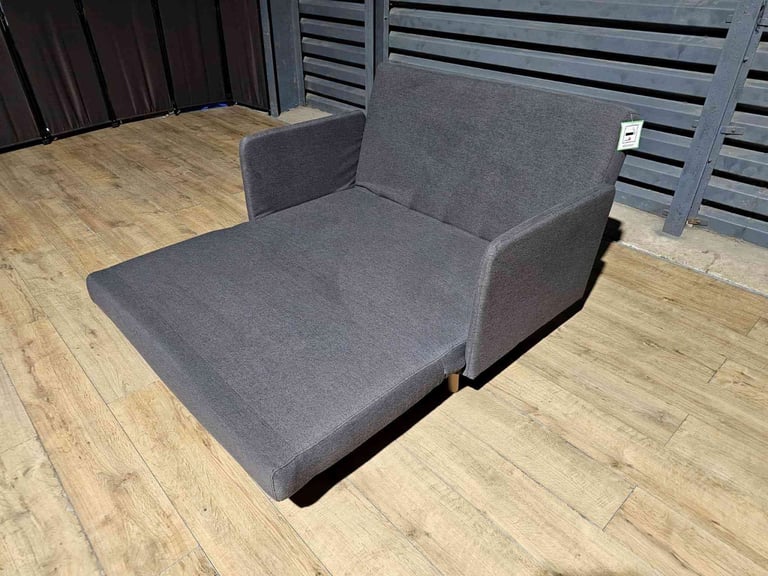 image for Alex Fabric Small Double Sofa Bed - Charcoal. 