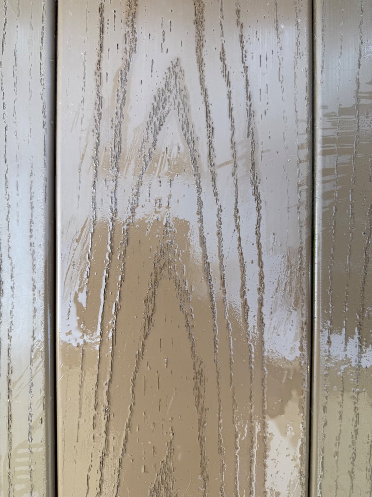 Verandah Composite decking, antique oak, great condition. All decking, rails, skirting.