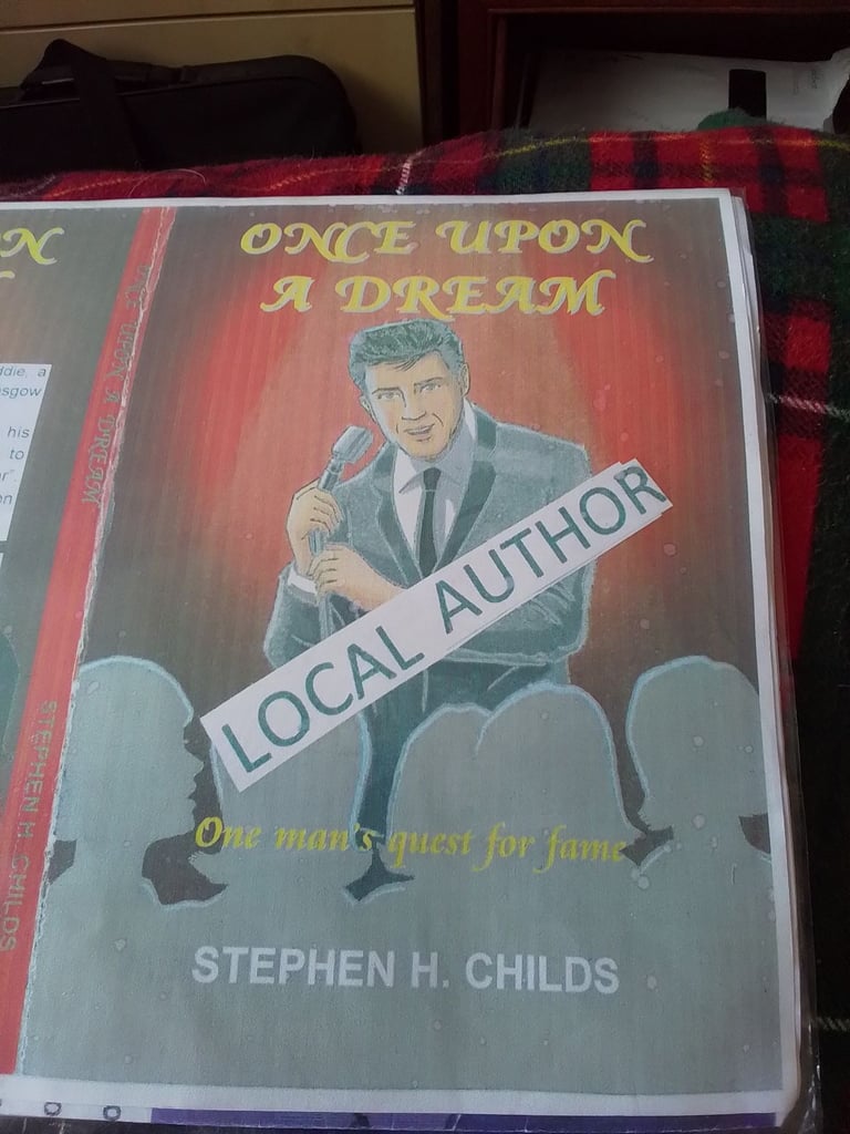 Fabulous new. present Once upon a dream novel £8 signed by stephen h. Childs
