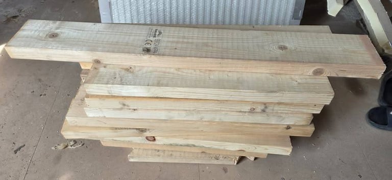 17x C24 Structural Wooden Timber Joists 2x6"