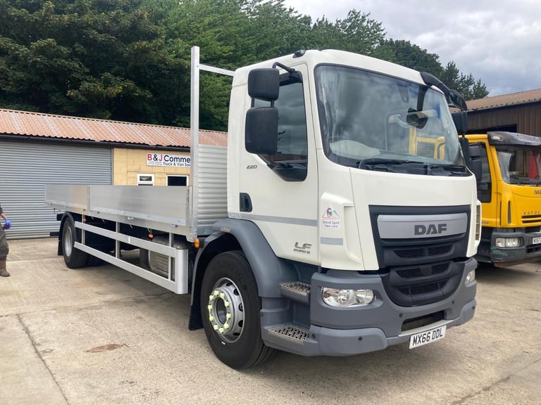 66 DAF LF 55.220 18 ton FLATBED TRUCK EURO 6 new 23  FT ALLOY DROP SIDE BODY 