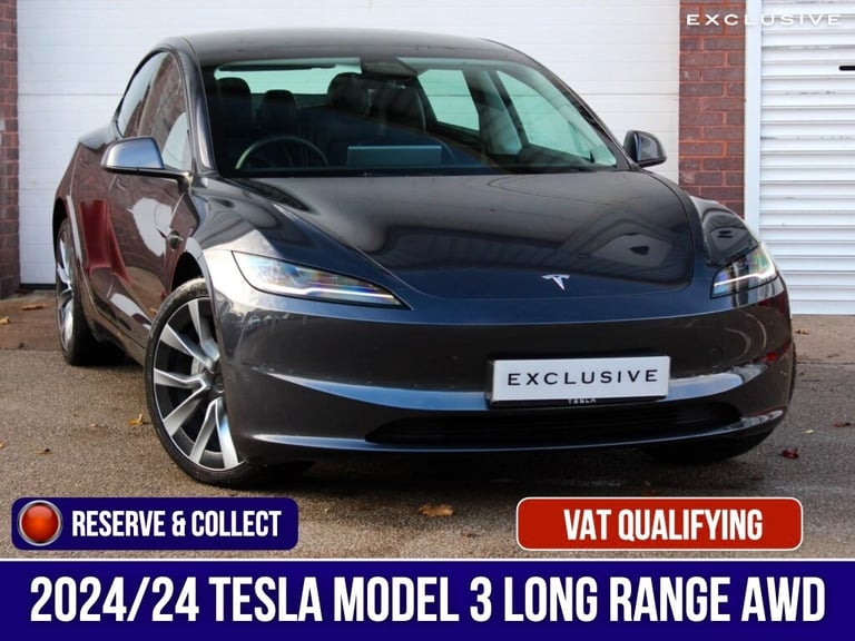 2024 Tesla Model 3 Long Range AWD 4dr Auto SALOON Electric Automatic
